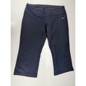 Nike Womens Capris Size Small Navy Blue Nike Sports Short Dry Fit